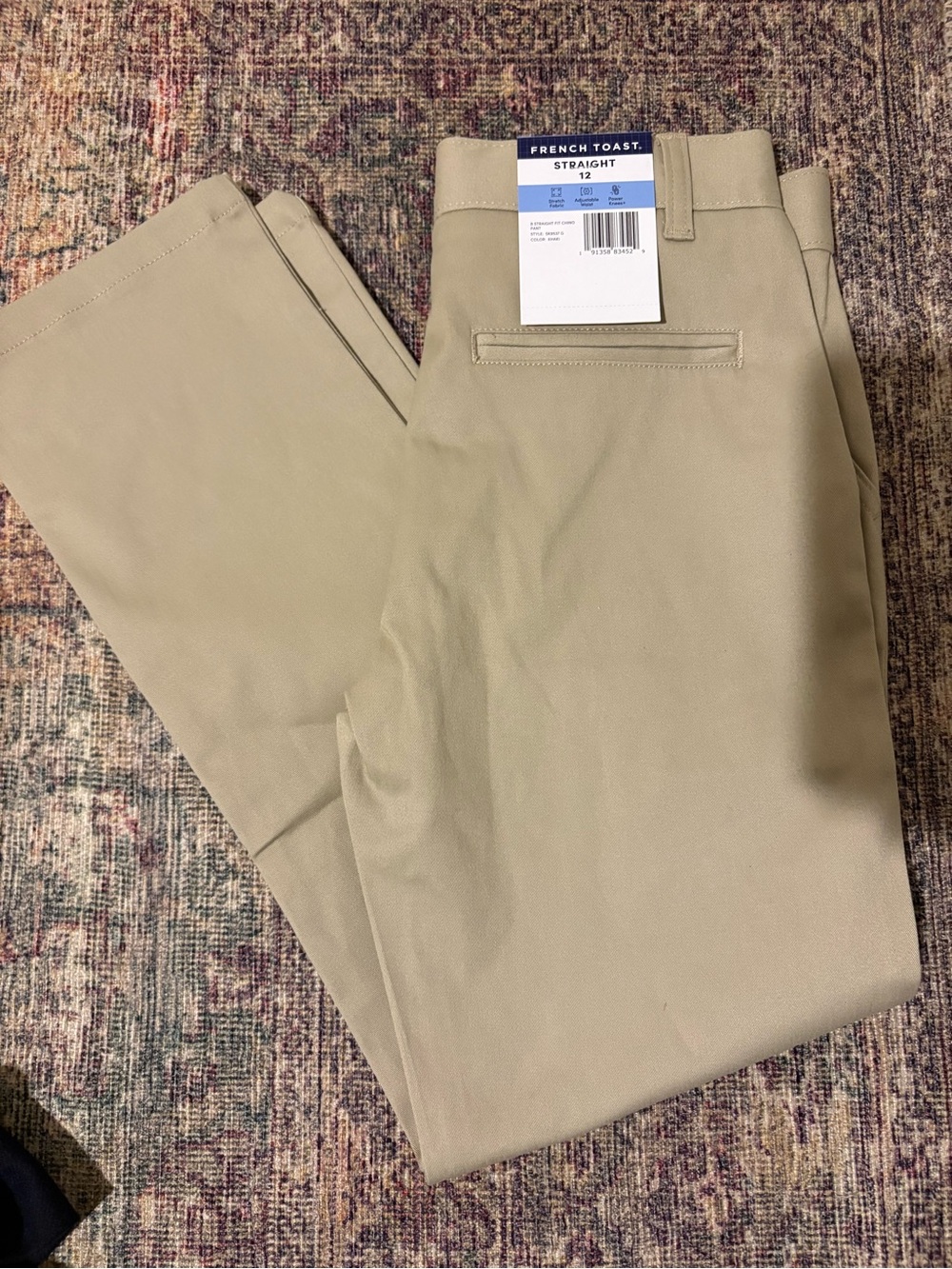 Size 12 French Toast Boys' Straight Fit Khaki Pants - Tan